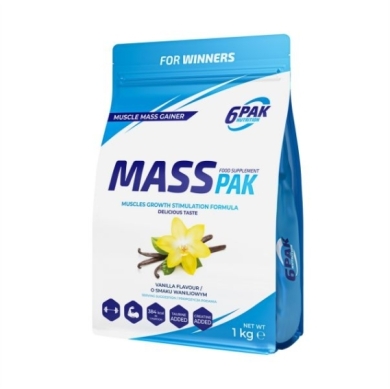 6PAK MASS PAK Vanilla 1000 g