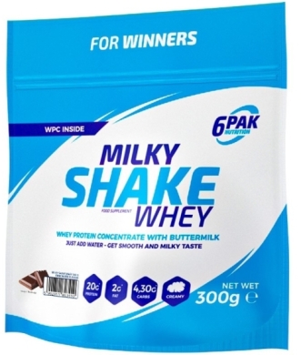 6PAK MILKY SHAKE WHEY Chocolate 300 g