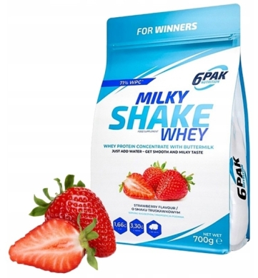 6PAK MILKY SHAKE WHEY Strawberry 700 g