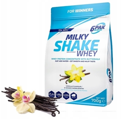 6PAK MILKY SHAKE WHEY Vanilla 700 g