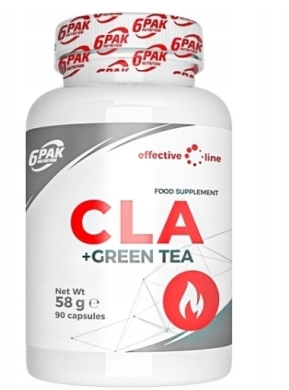6PAK Nutrition Effective Line CLA + Green Tea - 90 kapsułek
