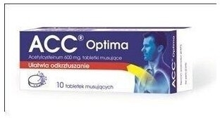 ACC OPTIMA 600 mg 10 tabletek musujących