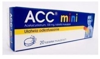 ACC mini 100 mg 20 tabletek musujących