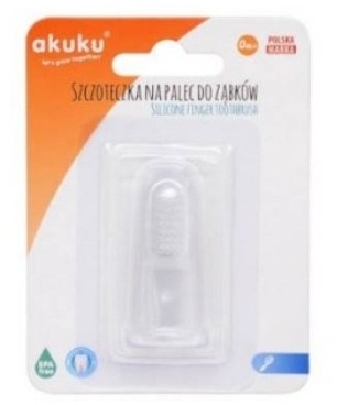 AKUKU Szczoteczka silikonowa do mycia zębów 1 sztuka