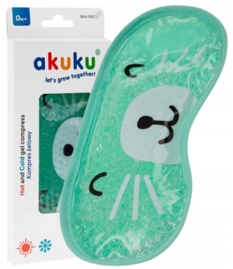 AKUKU Termofor żelowy odcienie zieleni 0,2 l