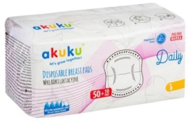 AKUKU Wkładki laktacyjne DAILY A0160 60 sztuk