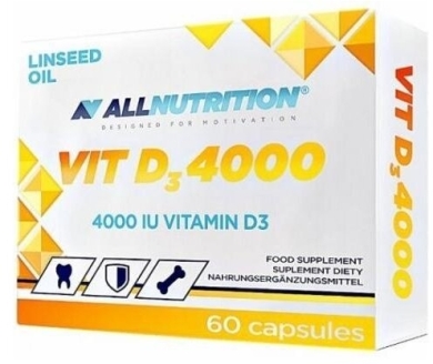 ALLNUTRITION VIT D3 4000 60 kapsułek