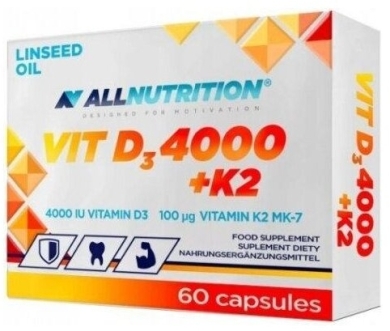 ALLNUTRITION VIT D3 4000 + K2 60 kapsułek