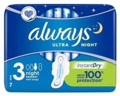 ALWAYS Ultra Night podpaski 7 sztuk