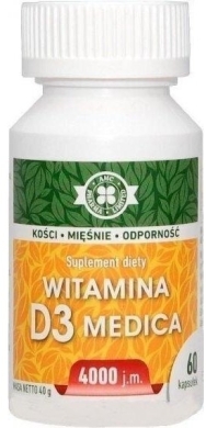 AMC witamina D3 Medica 4000 j.m. 60 kapsułek