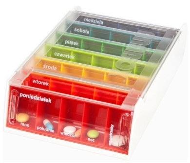 ANABOX Kasetka Tygodniowa 7 dni 1 sztuka