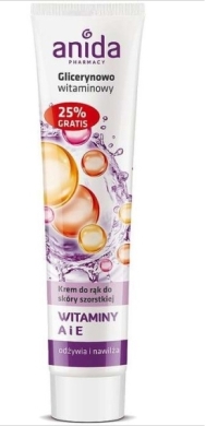 ANIDA Krem do rąk glicerynowy z witaminami 125 ml