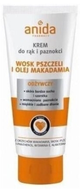 ANIDA Krem do rąk i paznokci z woskiem pszczelim i olejem makadamia 100 ml