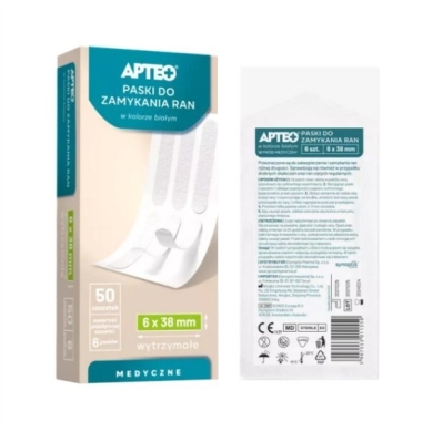 APTEO CARE Paski do zamykania ran 6 mm x 38 mm 6 sztuk