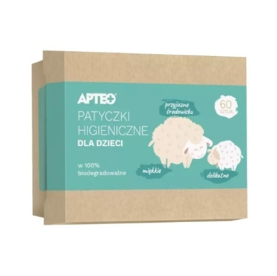 APTEO CARE Patyczki higieniczne dla dzieci 60 sztuk