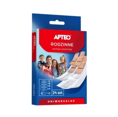 APTEO CARE Zestaw plastrów uniwersalny 24 sztuki