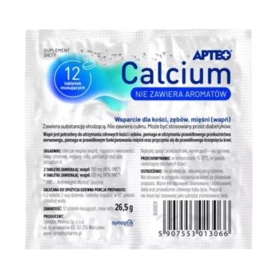 APTEO Calcium w folii 12 tabletek musujących