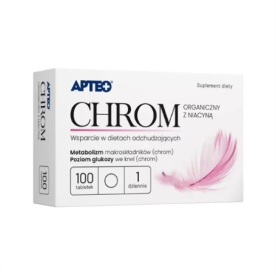 APTEO Chrom organiczny z niacyną 100 tabletek
