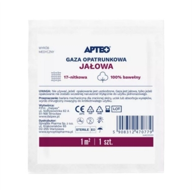 APTEO Gaza opatrunkowa jałowa 1 m2