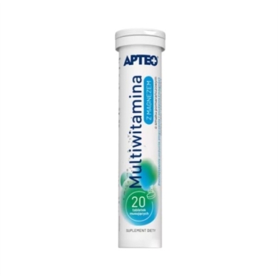 APTEO Multiwitamina z magnezem 20 tabletek musujących