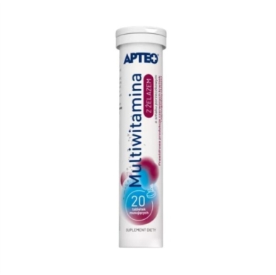 APTEO Multiwitamina z żelazem 20 tabletek musujących