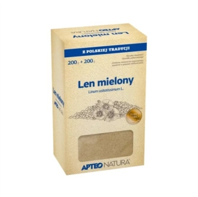 APTEO NATURA Len mielony 200 + 200 g