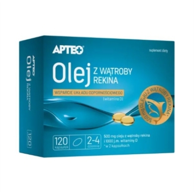 APTEO Olej z wątroby rekina 120 kapsułek