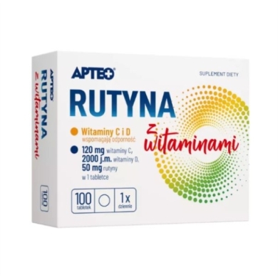 APTEO Rutyna z witaminą C 100 tabletek