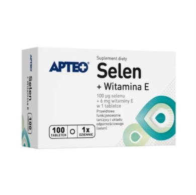 APTEO Selen + witaminą E 100 tabletek