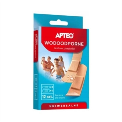 APTEO Wodoodporne Zestaw plastrów 12 sztuk