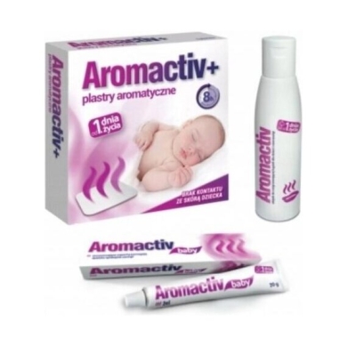 AROMACTIV plastry + żel + olejek do kąpieli ZESTAW