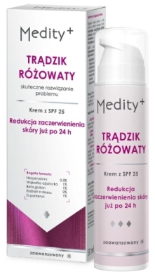 AVA MEDITY+ TRĄDZIK RÓŻOWATY Krem z SPF 25+ 50 ml