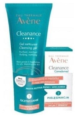 AVENE CLEANANCE Zestaw Cleanance Comedomed i Cleanance Żel