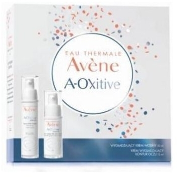 AVENE Zestaw kojąco -łagodzący A-Oxitive na dzień 30 ml + krem pod oczy 15 ml