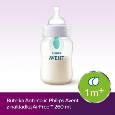 AVENT Anticolic SCF 813/14  Butelka z nakładką antykolkową 1m+ 260 ml