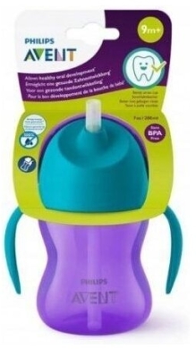 AVENT SCF796/02  Kubek z giętką słomką 9m+ 200 ml