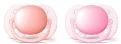 AVENT smoczek Ultra Soft 0-6 miesięcy 2 sztuki Girl