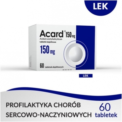 Acard 150 mg 60 tabletki dojelitowe
