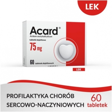 Acard 75 mg 60 tabletek