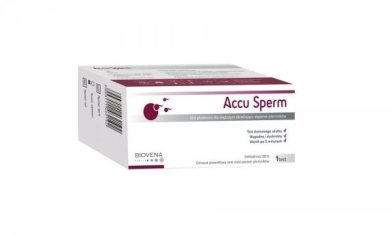 Accu Sperm Test płodności dla mężczyzn określający stężenie plemników 1 zestaw