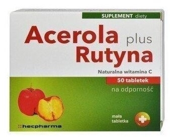 Acerola Plus Rutyna hec 50 tabletek