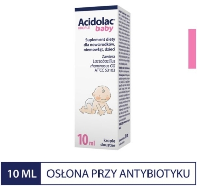Acidolac baby krople 10 ml (Data ważności 29.02.2024)