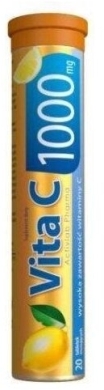 ActivLab Vita C 1000mg Smak Cytrynowy 20 tabletek musujących