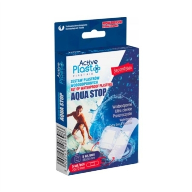 Active Plast Plastry Wodoodporne Aqua Stop Mix 10 sztuk