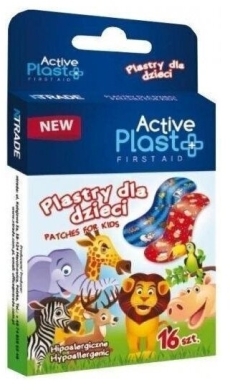 Active Plast Plastry dla dzieci 16 sztuk