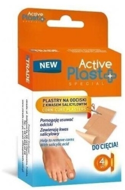 Active Plast Plastry na odciski z kwasem salicylowym 4 sztuki