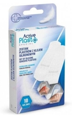 Active Plast Special Plastry opatrunkowe z klejem silikonowym 10 sztuk