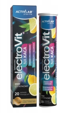 Activlab Electrovit na kaca 20 tabletek o smaku cytrynowym