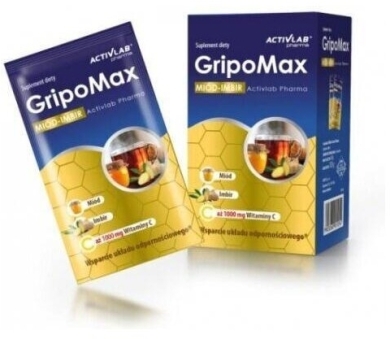 Activlab Gripomax Imbir + Miód 10 saszetek