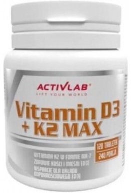 Activlab Pharma Vitamin D3 + K2 MAX 120 tabletek